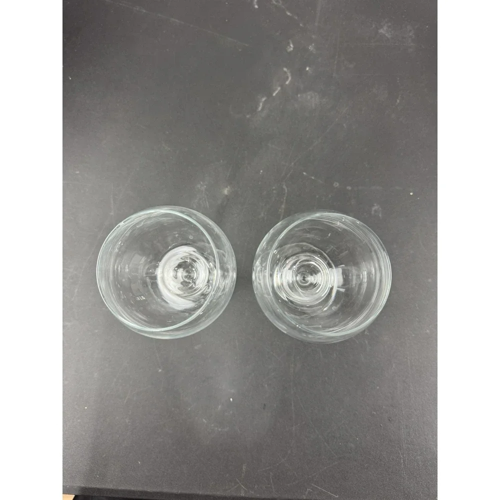 2 Crystal Wine Glasses nice‎ weight